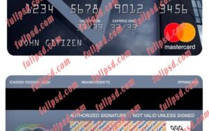 germany deutsche bank mastercard psd template