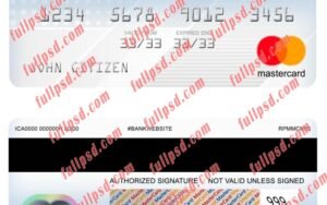 germany volksbank mastercard psd template