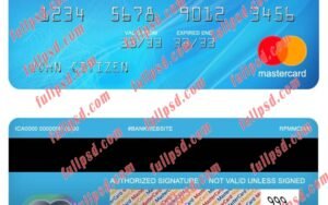 greece national mastercard psd template