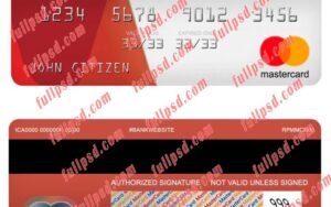 hungary budapest mastercard psd template