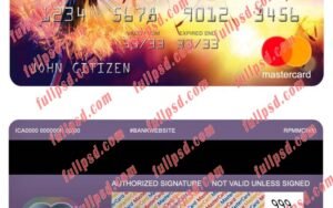 hungary kh mastercard psd template