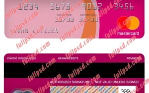 hungary mkb mastercard psd template