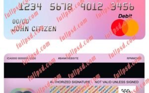 ecuador interamericano de desarrollo BID bank mastercard psd template