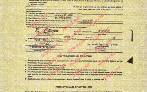 download Philippines Birth certificate V1 PSD Template fully editable